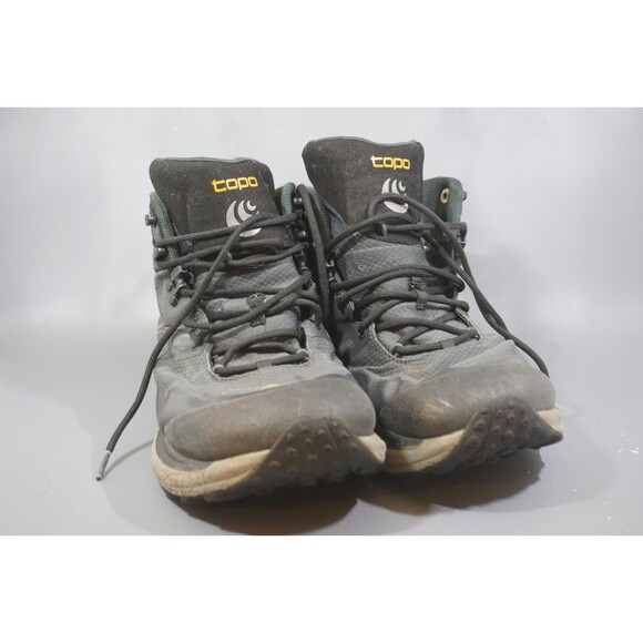 Topo Athletic Trailventure 2 WP Mens Sz 12.5 Vibram Hiking Boots Charcoal Orange main image 5